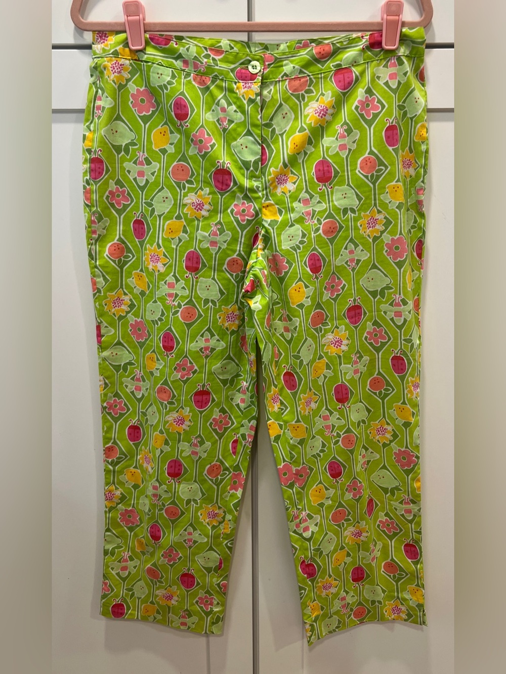 LILLY PULITZER SET OF TWO PRINTED PANTS, SIZE 10. - Picture 5 of 12
